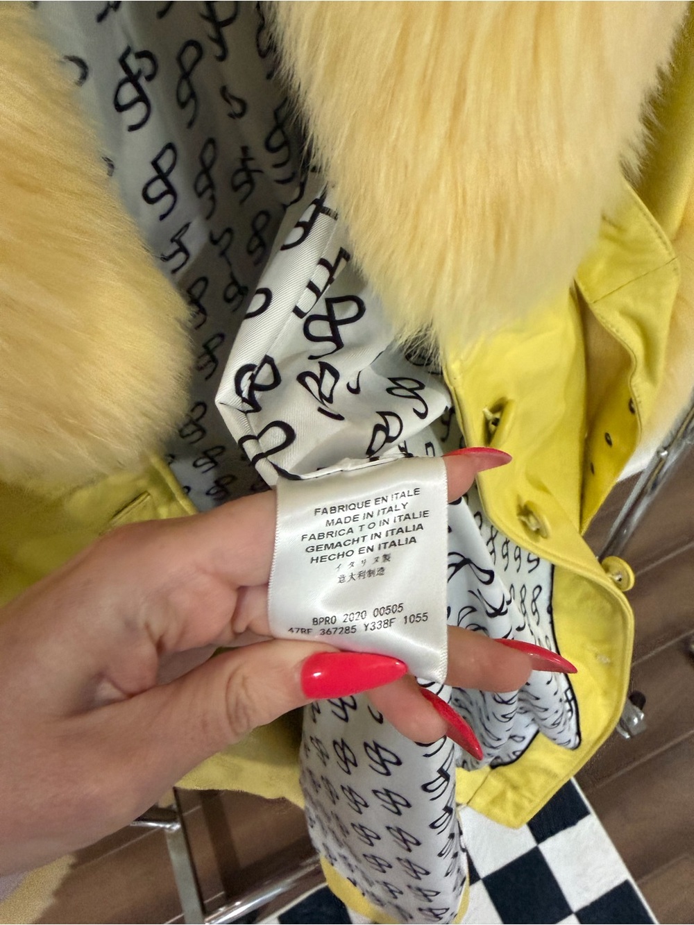 Saks Potts bootleg real leather coat with fox Fur cuffs - Picture 13 of 14